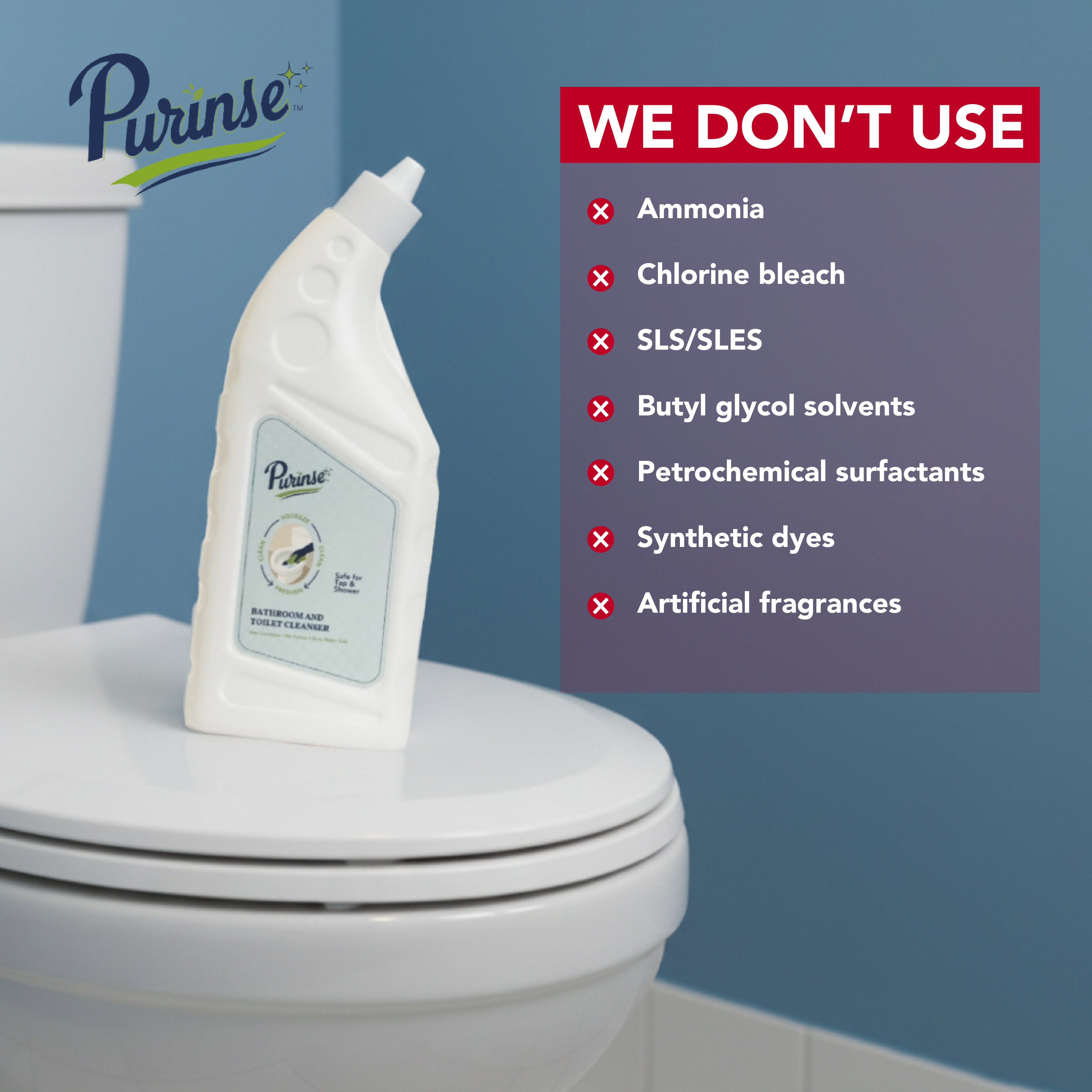Purinse Bathroom & Toilet Cleanser